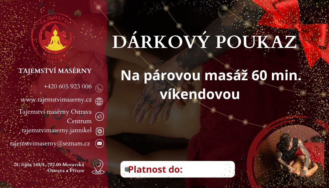 Víkendová párová masáž CLASSIC 60 minut 